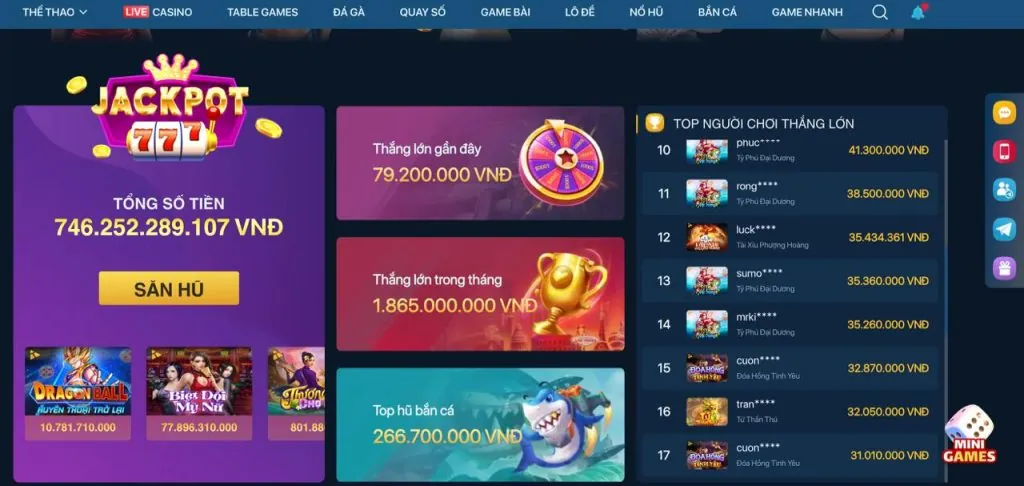 Game nổ hũ chủ đề châu Á với Rồng vàng may mắn tại VG99